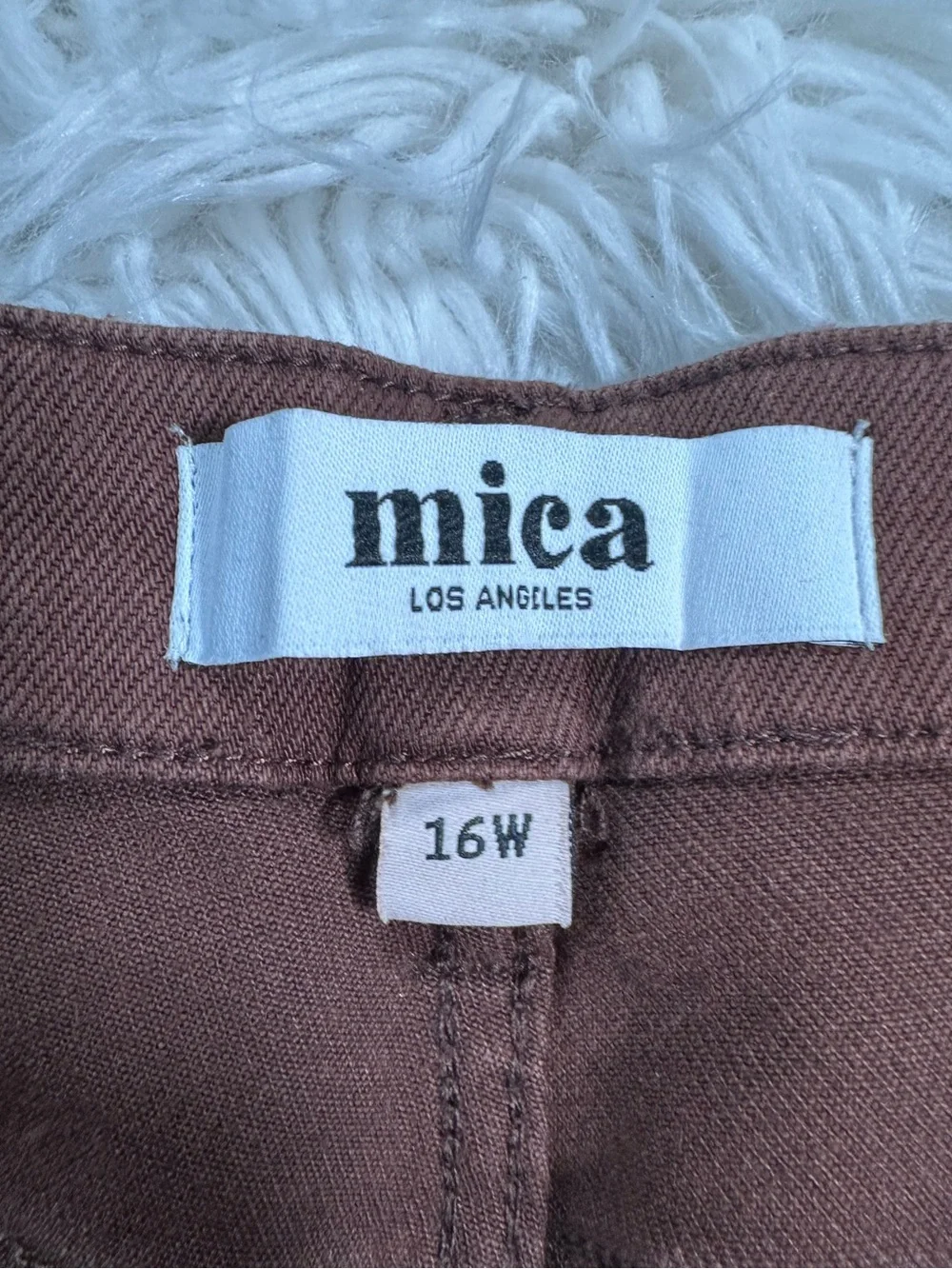 Mica Los Angeles • Chocolate Brown Straight Leg Jeans